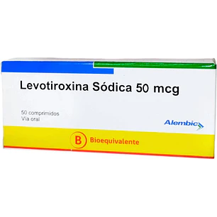 Levotiroxina Sódica 50 mcg x 50 comprimidos