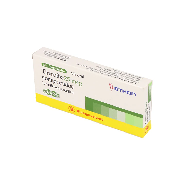 Thyrofix 25 mcg Levotiroxina sódica x 50 comprimidos 1