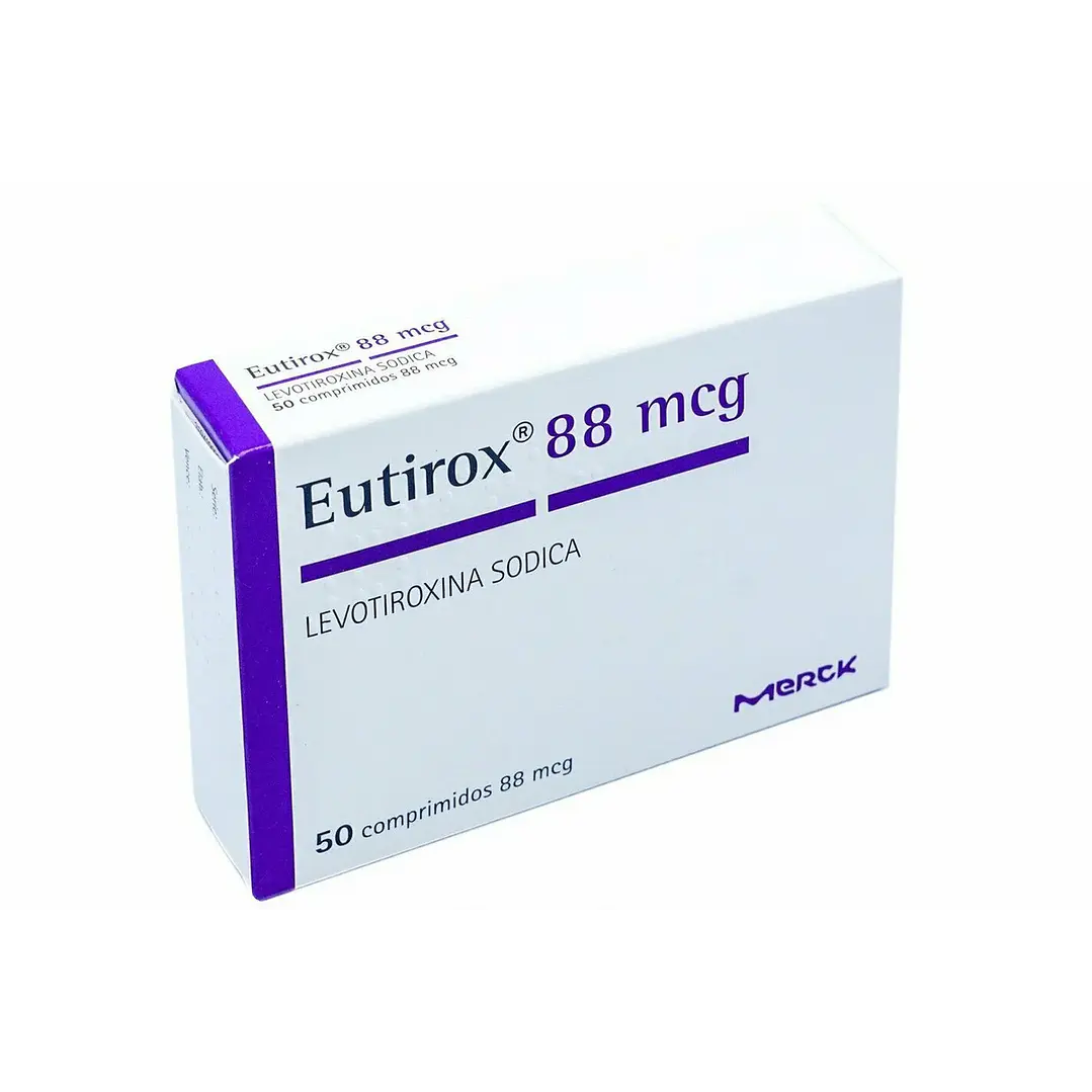 Eutirox 88 mcg Levotiroxina sódica x 50 comprimidos 1