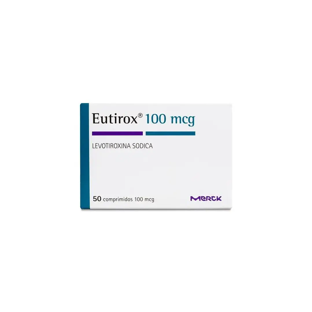 Eutirox 100 mcg Levotiroxina sódica x 100 comprimidos 1