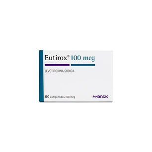 Eutirox 100 mcg Levotiroxina sódica x 100 comprimidos