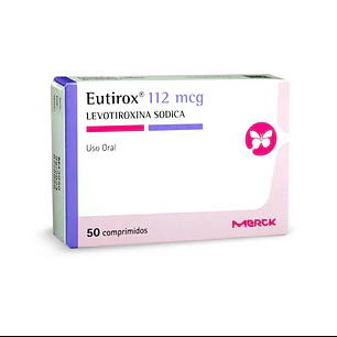 Eutirox 112 mcg Levotiroxina sódica x 50 comprimidos