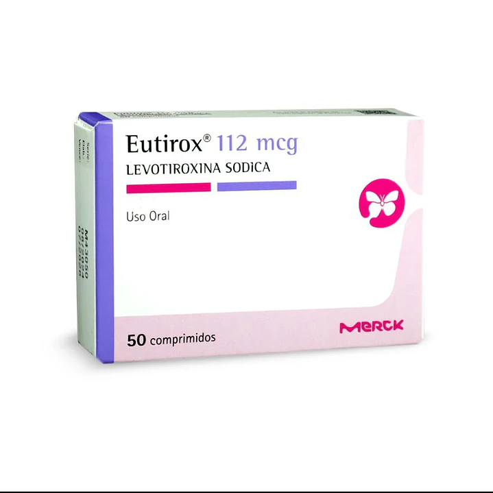 Eutirox 112 mcg Levotiroxina sódica x 50 comprimidos 1