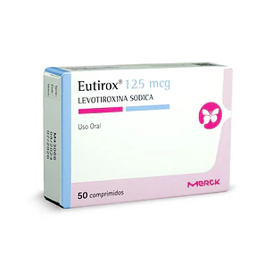 Eutirox 125 mcg Levotiroxina sódica x 50 comprimidos