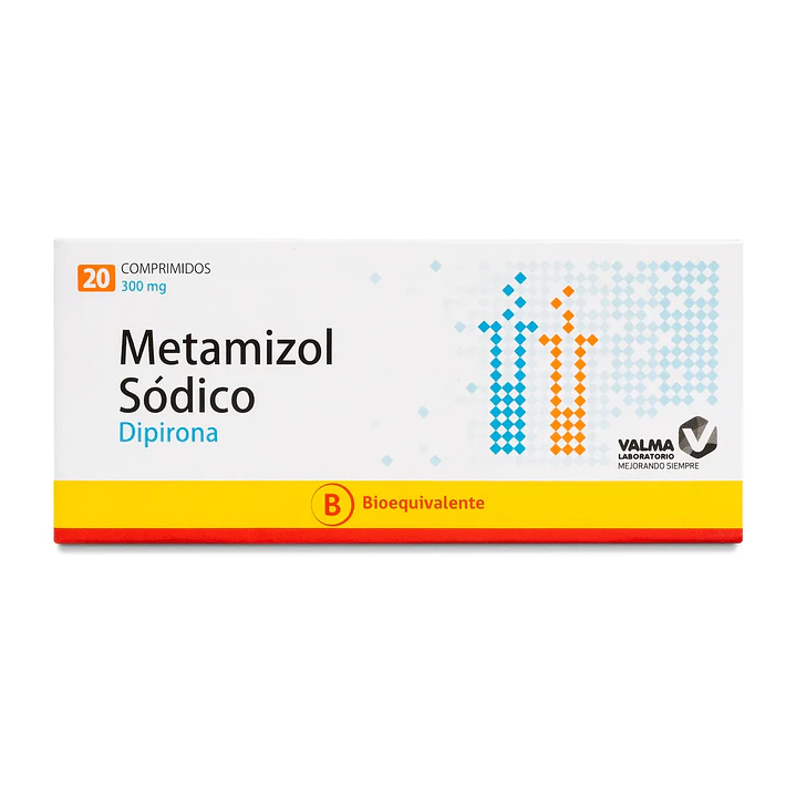 Metamizol Sódico 300 mg Dipirona x 20 comprimidos 1