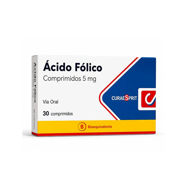 Ácido Fólico 5 mg x 30 comprimidos 1