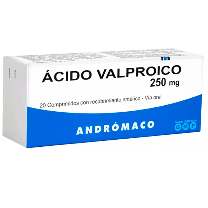 Ácido Valproico 250 mg Andrómaco x 20 comprimidos con recubrimiento entérico 1