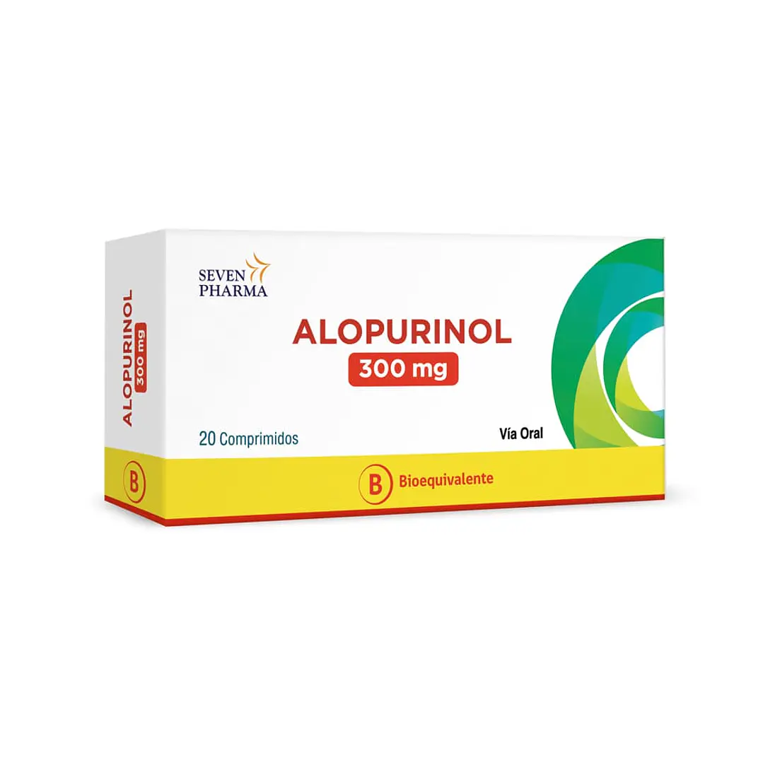 Alopurinol 300 mg x 20 comprimidos Seven Pharma 1
