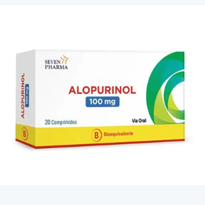 Alopurinol 100 mg x 20 comprimidos Seven Pharma 1