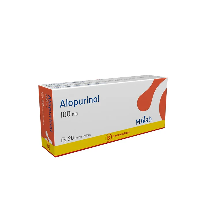 Alopurinol 100 mg x 20 comprimidos Mintlab 1