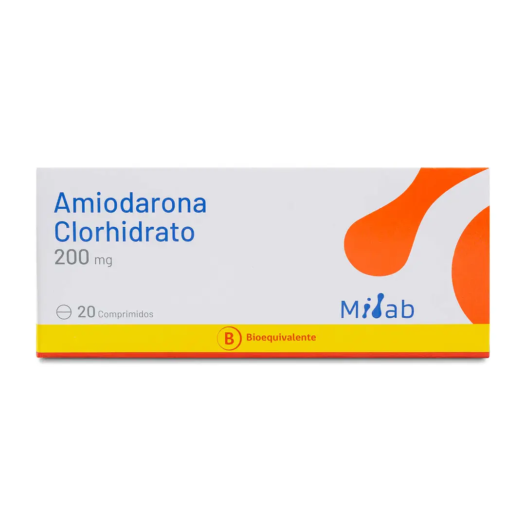 Amiodarona Clorhidrato 200 mg x 20 comprimidos  1