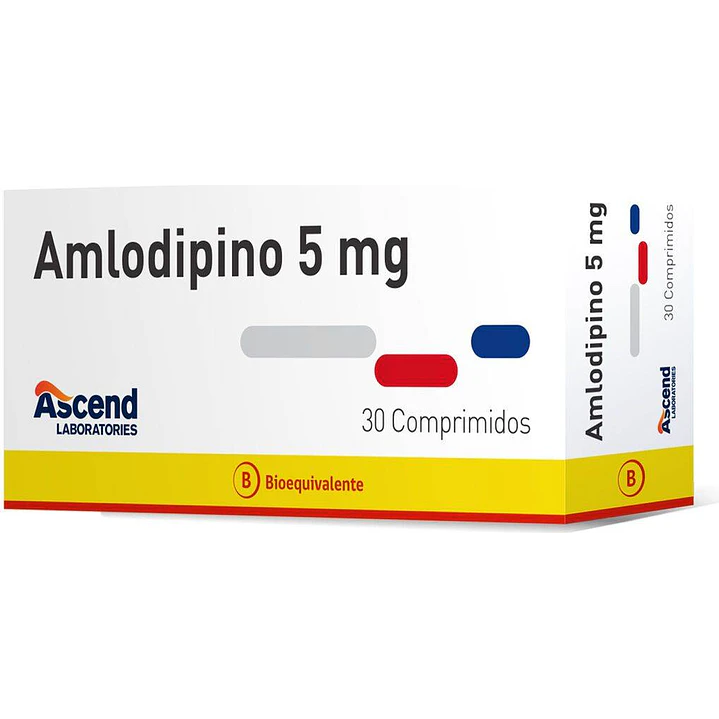 Amlodipino 5 mg x 30 comprimidos Ascend 1