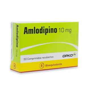 Amlodipino 10 mg x 30 comprimidos recubiertos