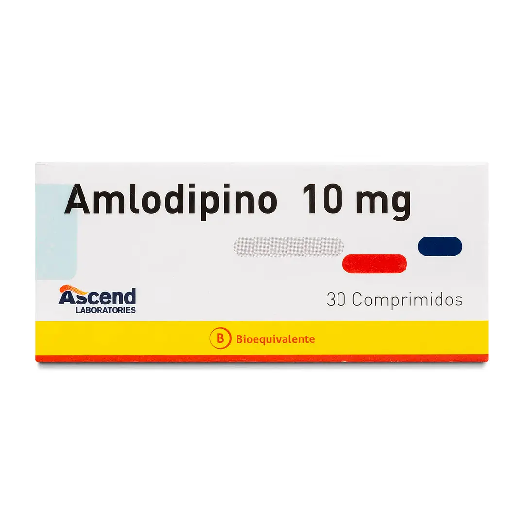 Amlodipino 10 mg x 30 comprimidos Ascend 1