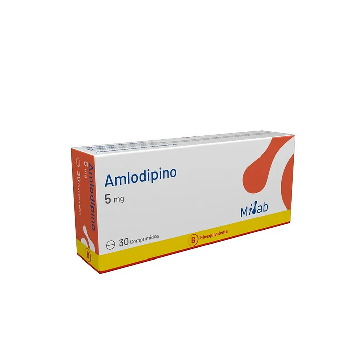 Amlodipino 5 mg x 30 comprimidos Mintlab 1