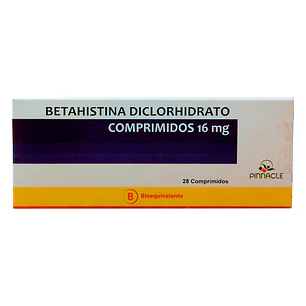 Betahistina Diclorhidrato 16 mg x 28 comprimidos 