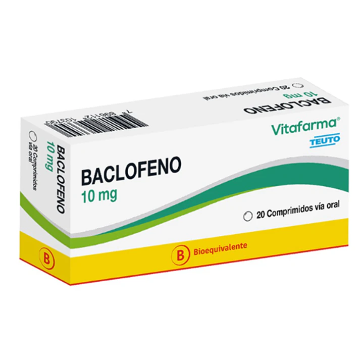 Baclofeno 10 mg x 20 comprimidos 1