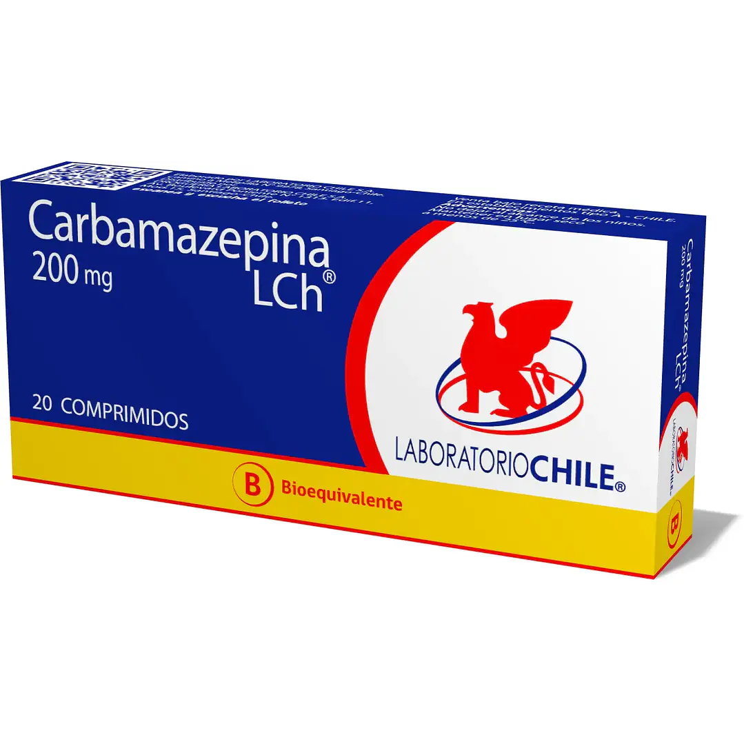 Carbamazepina 200 mg x 20 comprimidos Lab Chile 1