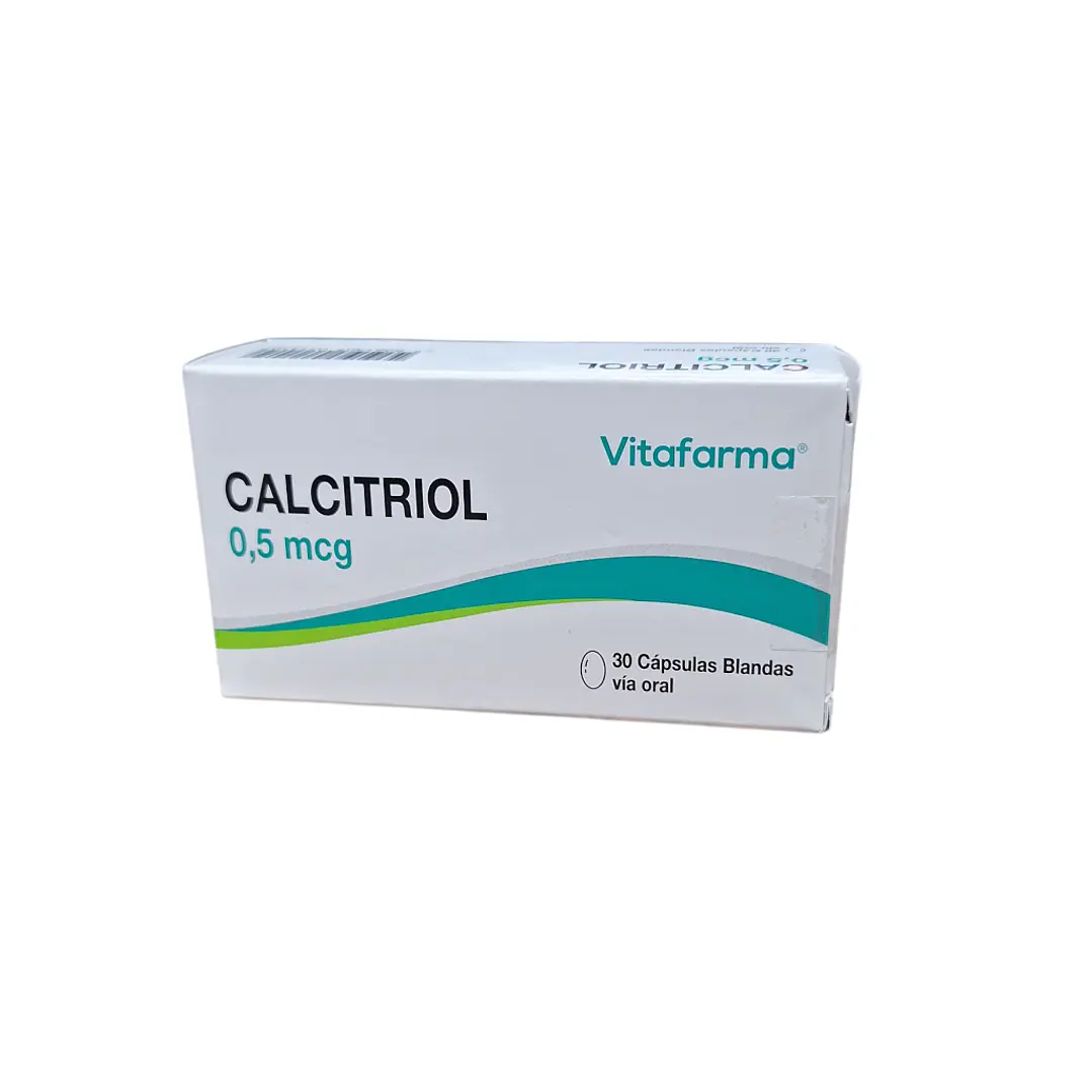 Calcitriol 0.5 mcg x 30 Cásulas Blandas Vitafarma 1
