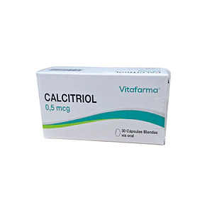 Calcitriol 0.5 mcg x 30 Cásulas Blandas Vitafarma