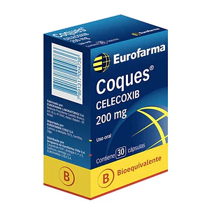 Coques Celecoxib 200 mg x 30 Cápsulas Eurofarma
