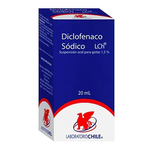 Diclofenaco Sódico Suspensión Oral para gotas 1.5% x 20 mL Lab Chile