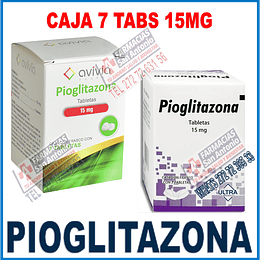 Pioglitazona 15mg  (7 tabletas )