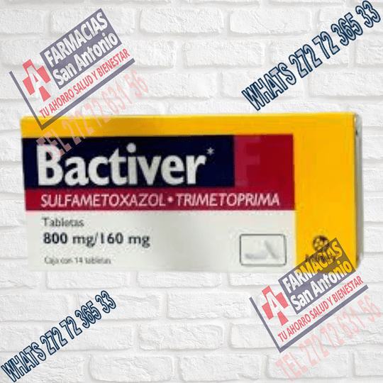 Bactiver Sulfametoxazol Trimetoprima 800mg/160mg 14 tabletas
