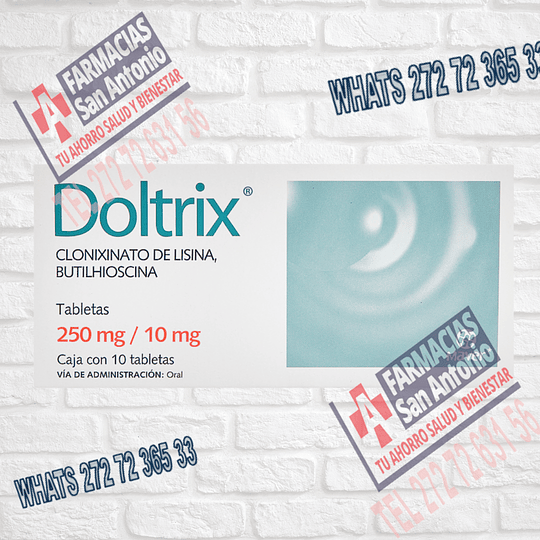 Doltrix clonixinato de lisina Butilhiocina 250 / 10 mg  10 tabletas promoción 