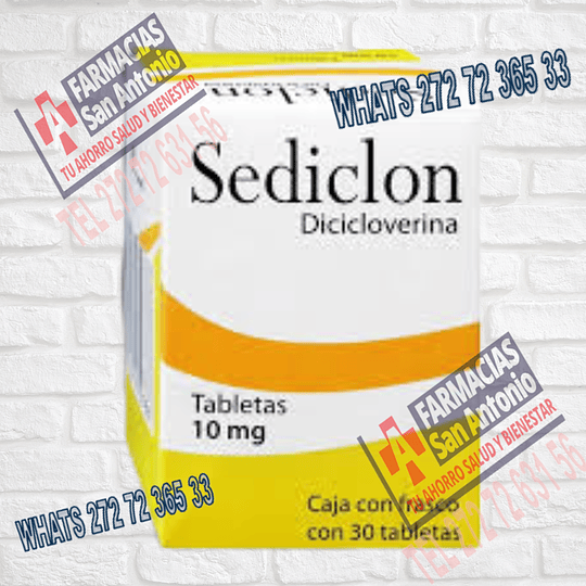 Sediclon Dicicloverina 10 mg 30 tabletas 