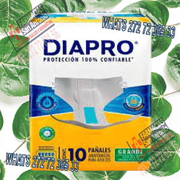 DIAPRO PROTECCIÓN 100´% CONFIABLE 10 PANTS CALZONES DESECHABLES PROMOCIÓN 