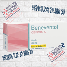 Cefixima Beneventol 400mg 6 capsulas