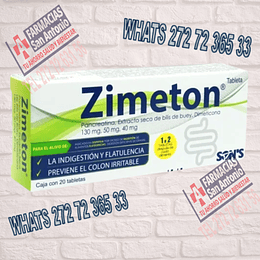 Zimeton Pancreatina Extracto de bilis de buey dimeticona 130/50/40mg