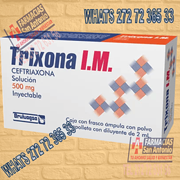 Ceftriaxona 500 mg Inyectable Trixona I.M.
