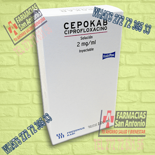 Cepokab Ciprofloxacino 2mg/ml Inyectable