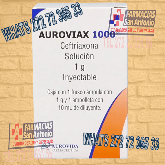 Auroviax 1000 Solucion 1G Inyectable 1 Frasco con 1 ampolleta de 10mL