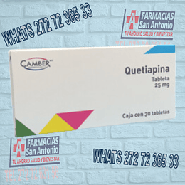 Quetiapina 25mg 30Tabletas CAMBER