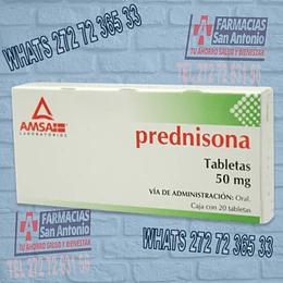 Prednisona 50mg 20 Tabletas AMSA