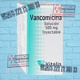 Vancomicina 500mg Solución Inyectable IV 