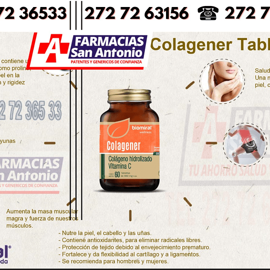 Colagener 60 tabletas