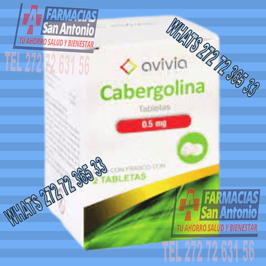 Copia de Cabergolina 0.5mg Caja 2 Tabletas