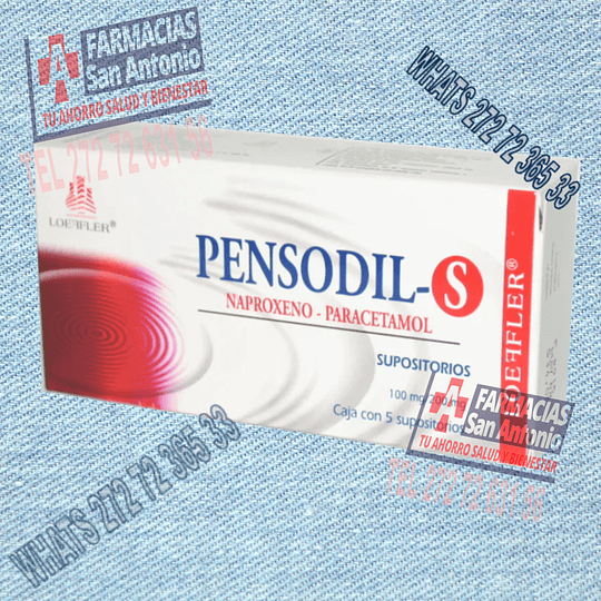 Naproxeno Paracetamol 100/200 mg Prensodil-S 5 Supositorios