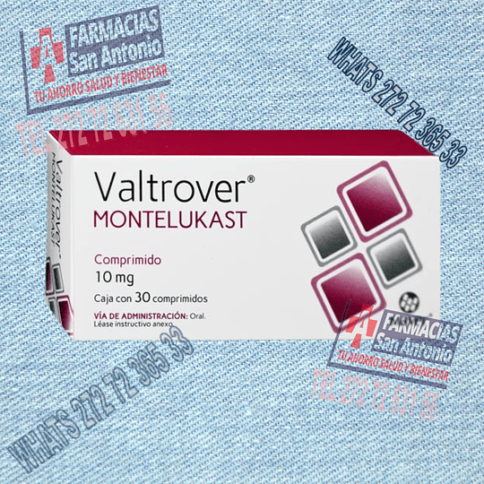 Montelukast 10 mg Valtrover 30 Comprimidos