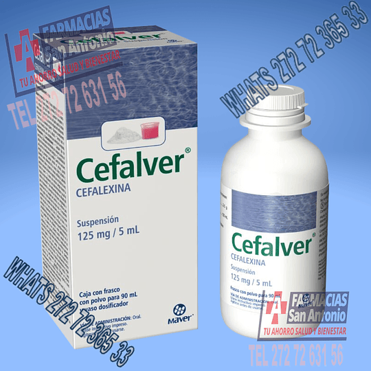 Cefalexina 125 / 5 ML Cefalver 90 ml 