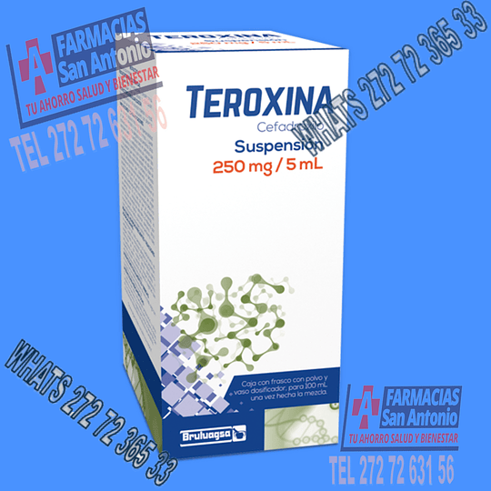 Teroxina 250mg / 5ml Cefadroxilo Suspension