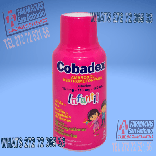 Cobadex Infantil Ambroxol Dextrometorfano 150/113 mg 