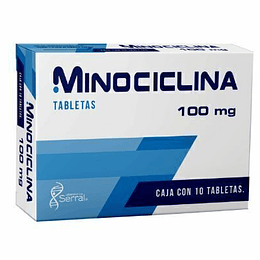 MINOCICLINA 100MG SERRAL 10 TABLETAS