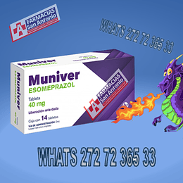 Esomeprazol 40mg Muniver 14 tabletas Laboratorios Ultra