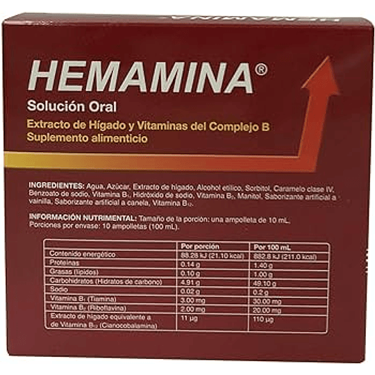 Hemamina 10 ampolletas ingeribles