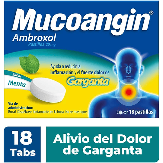 Mucoangin  ambroxol pastillas 20 mg 